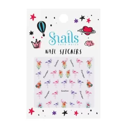 Snails Nail Sticker - Flamingo