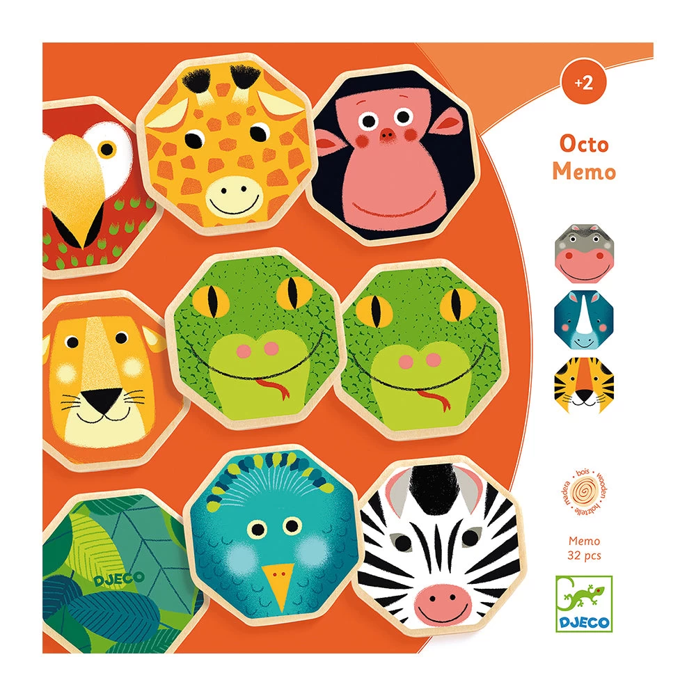 DJECO Octo Memo - Educational Wooden Games - Image 3