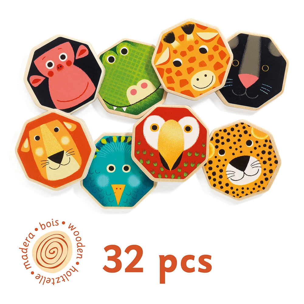 DJECO Octo Memo - Educational Wooden Games - Image 2