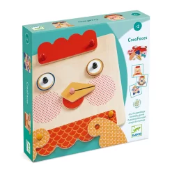 DJECO CreaFaces - Educational Wooden Games