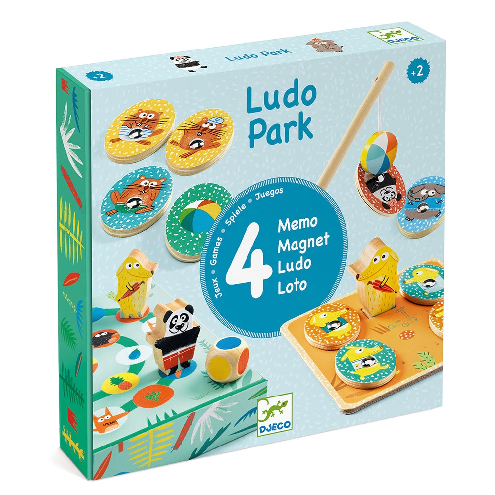 DJECO LudoPark: 4 Games - Educational Wooden Games - Image 4