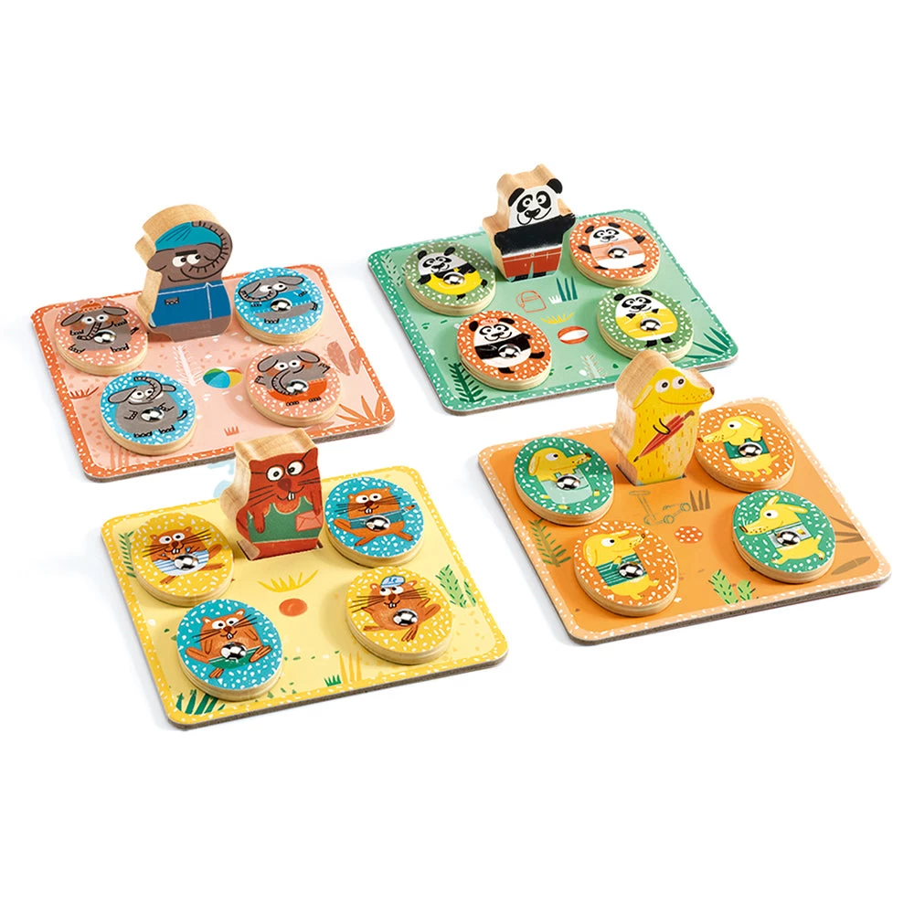 DJECO LudoPark: 4 Games - Educational Wooden Games - Image 6
