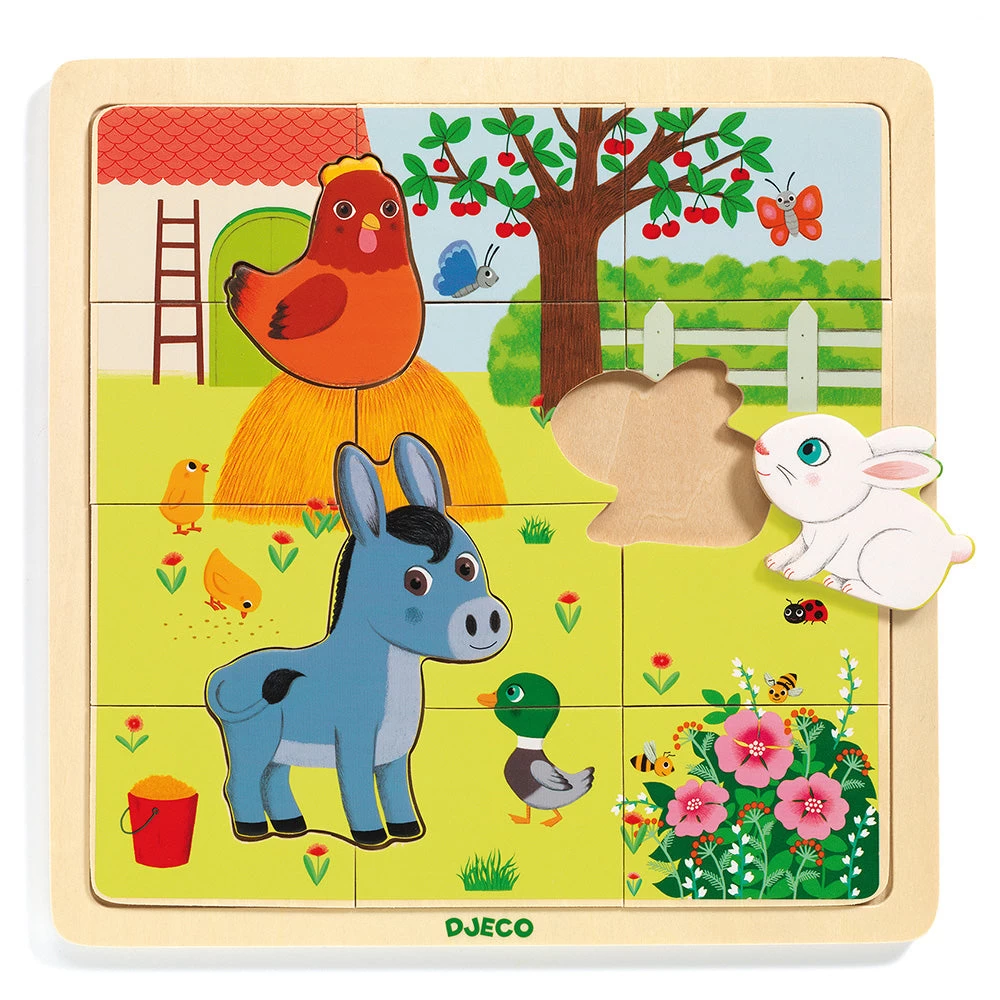 DJECO Puzzlo Far 15pc - Wooden Puzzles - Image 3