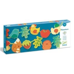 DJECO Wooden Beads - Filanature- Educational Wooden Games