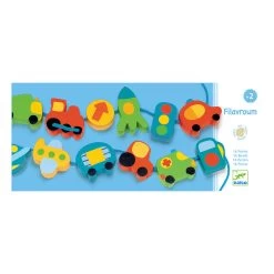 DJECO Wooden Beads - Filavroum- Educational Wooden Games
