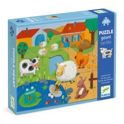 DJECO Tactile Farm - 24 Pcs Puzzles