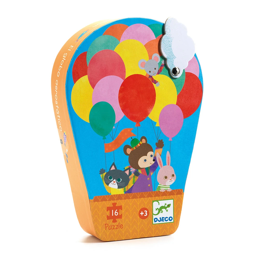 DJECO The Hot Air Balloon - 16 Pcs Puzzles