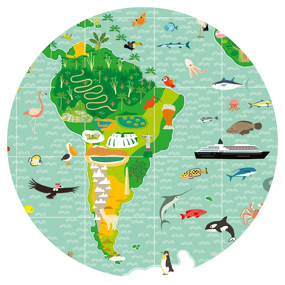 DJECO Around The World + Booklet - 200 Pcs Puzzles - Image 2