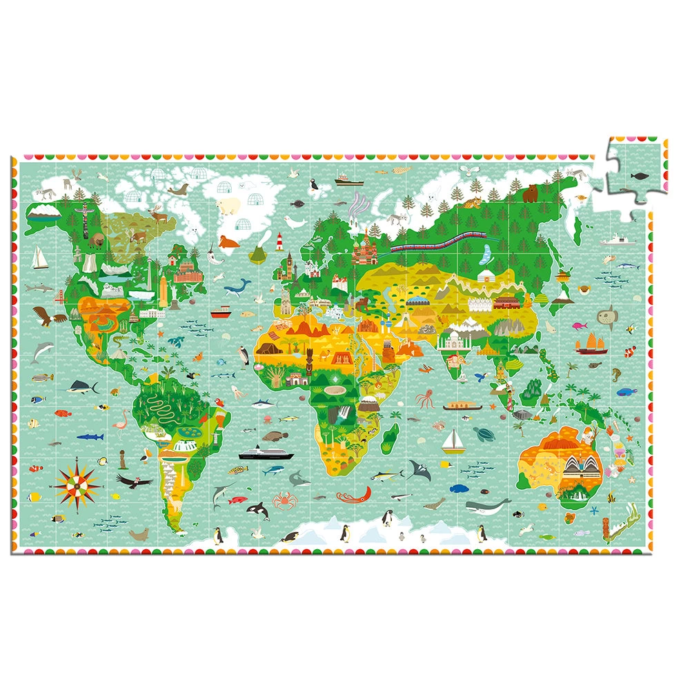 DJECO Around The World + Booklet - 200 Pcs Puzzles - Image 6