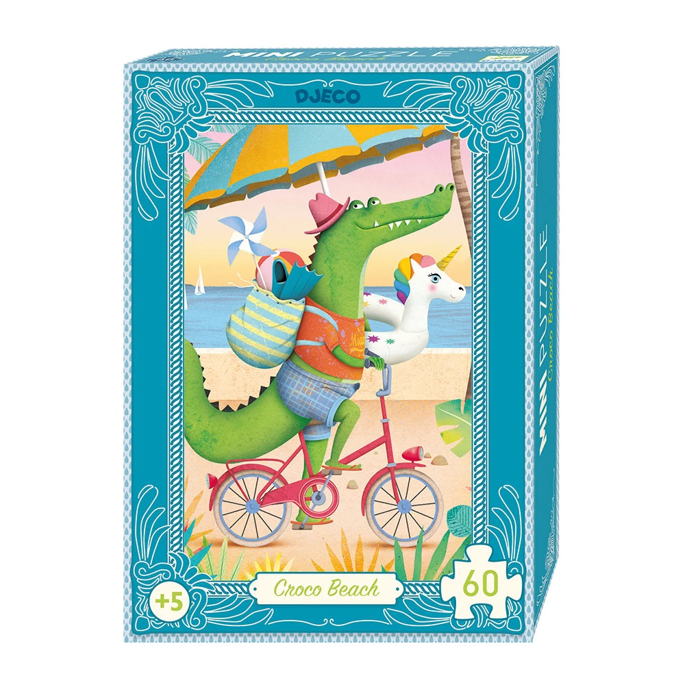 DJECO Croco Beach - 60 Pcs Puzzles