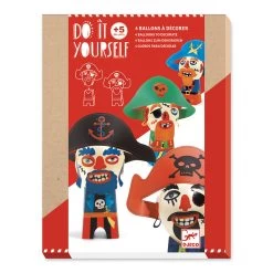 DJECO Funny Pirates Balloon DIY Artwork