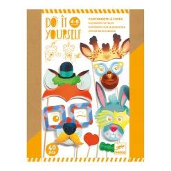 DJECO Animal Party Photo Booth Accessories DIY Artwork