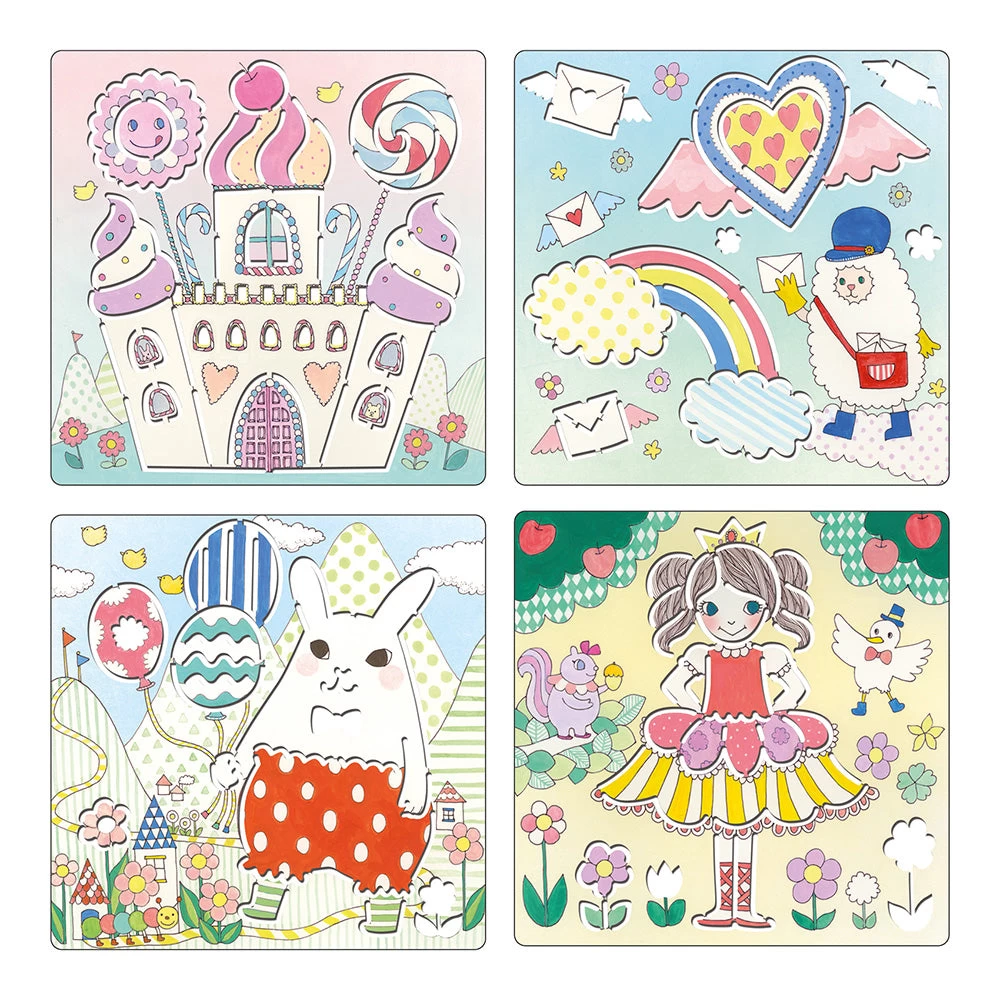 DJECO Kawaiiland Drawing Stencil - Image 2