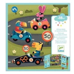 DJECO Cars Stickers For Baby