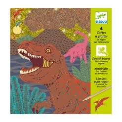 DJECO When Dinosaurs Reigned Scratch Art
