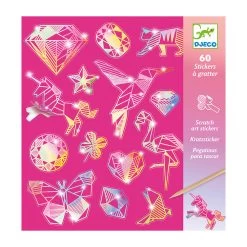 DJECO Diamond Glow In The Dark Scratch Art