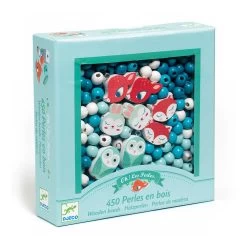 DJECO Small Animals Wooden Beads Needlework