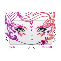 Snails Face Tattoo - Queen Of Hearts