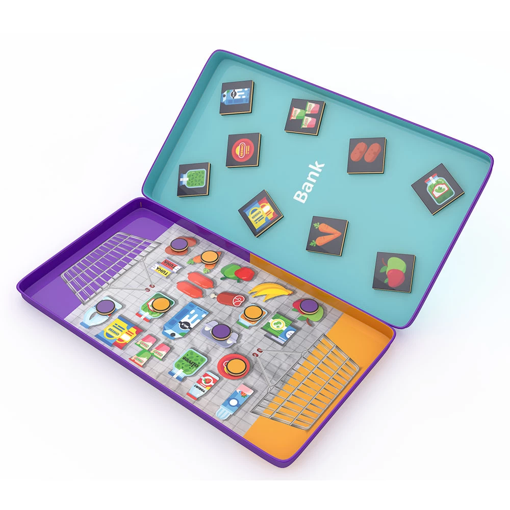 The Purple Cow Magnetic Travel Games: Let's Go Shopping Lotto Game - Image 2