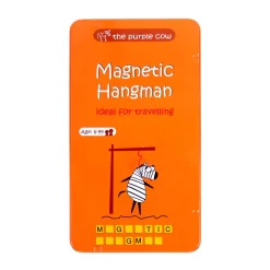 The Purple Cow Magnetic Travel Games: Hangman