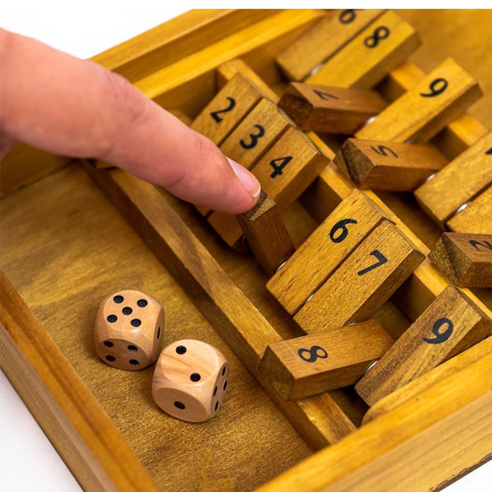 Professor Puzzle Shut The Box Wooden Board Game - Image 2