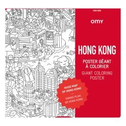 OMY Giant Coloring Poster - Hong Kong